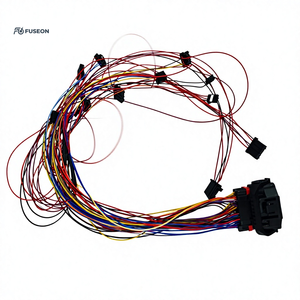 Faisceau de câblage long pour console centrale de carrosserie automobile, multi-branches, gaine tressée colorée, faisceau de câblage personnalisé OEM 12V 24V - Product Image 2