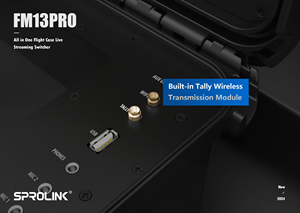 กล่องใส่เครื่องมือถ่ายทอดสดแบบมืออาชีพ Sprolink FM13PRO All-in-One สำหรับเครื่องสลับสัญญาณภาพหลายกล้องและมิกเซอร์สำหรับ FEELWORLD P7 P7S ขนาด 7 นิ้ว - Product Image 6