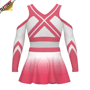Großhandel Digitaldruck Pink Cheerleading Uniformen Cheer Uniformen für Mädchen