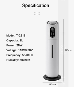 Umidificatore Ultrasonico Smart da Pavimento 9L con Nebbia Fredda, Riempimento dall'Alto, Elettrodomestico per Casa, Diffusore di <span class=keywords><strong>Oli</strong></span> <span class=keywords><strong>Essenziali</strong></span> - Product Image 3