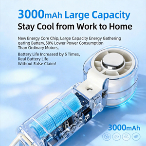Mini Ventilador Personal Refrescante, 199 Velocidades, 4 Colores, Capacidad de Agua de 40 ml, Ventilador Recargable con Rociador de Agua para Oficina - Product Image 4