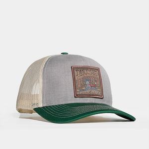 Casquette de camionneur en coton personnalisée avec logo en patch tissé, 6 panneaux structurés, casquette bicolore - Product Image 4