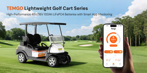 USゴルフカートLiFePO4バッテリー<span class=keywords><strong>3</strong></span> ~ 7日到着48V 51.2V 100Ahゴルフカートリチウムバッテリー200A BMS充電器LCDディスプレイ付き - Product Image 3