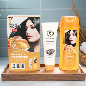 Champú y Acondicionador Capilar 2 en 1 a Base de Hierbas Orgánicas con Miel, Nutritivo y Suavizante, para Uso Doméstico, Precio de Fábrica - Product Image 1