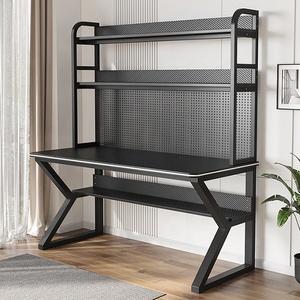 Gamer bàn nghiên cứu máy tính bàn với kệ sách - Product Image 1