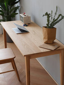 Solid Ash Wood Rectangular Student Computer <b>Desk</b> Minimalist Modern Bedroom Home Use - Product Image 6