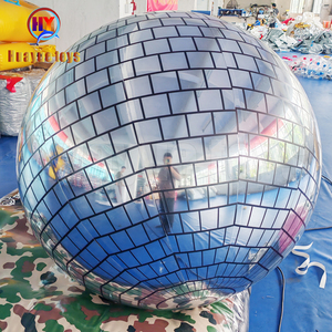 Reflectante PVC brillante inflable Disco espejo <span class=keywords><strong>esfera</strong></span> globos inflable Disco espejo colgante bola <span class=keywords><strong>para</strong></span> evento Fiesta plata 100CM - Product Image 1