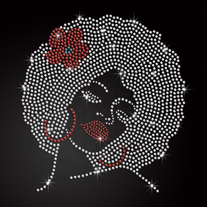 Design personalizzabili e durevoli in cristallo lavabile con strass a labbra con trasferimento termico "bacia il cancro addio" Bling Kiss - Product Image 4