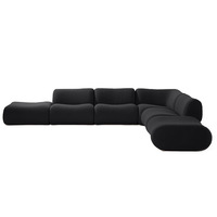 Salon combinaison sans plancher Style Vintage éponge Compression canapé Module tissu canapé salon canapé