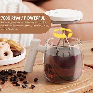 แก้วกาแฟทรงใหม่พร้อมสเกลวัดปริมาณแบบพกพา แก้วคนอัตโนมัติพร้อมโลโก้สั่งทำ - Product Image 6