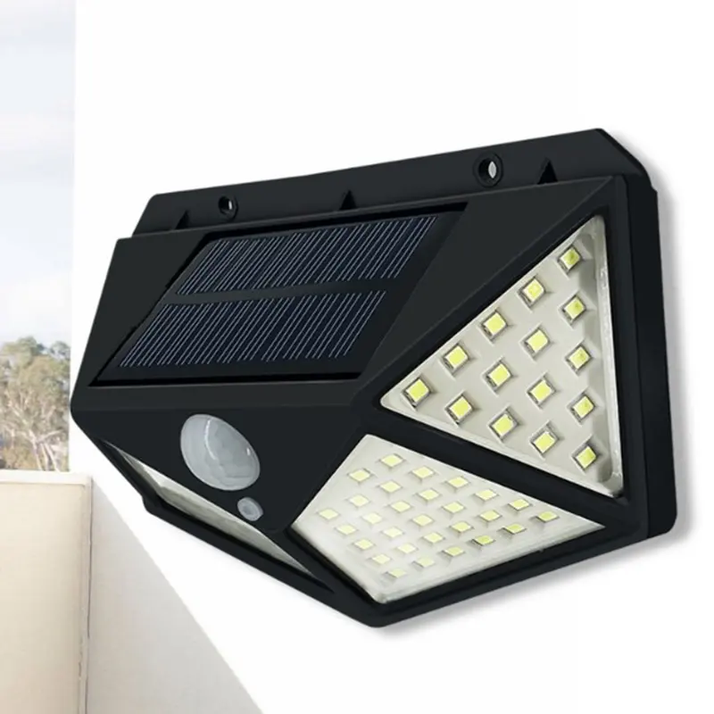 IP65 Waterproof Security Outdoor Solar Street Light Motion Sensor 100led Solar Wall Light solar auto light on wall lamp