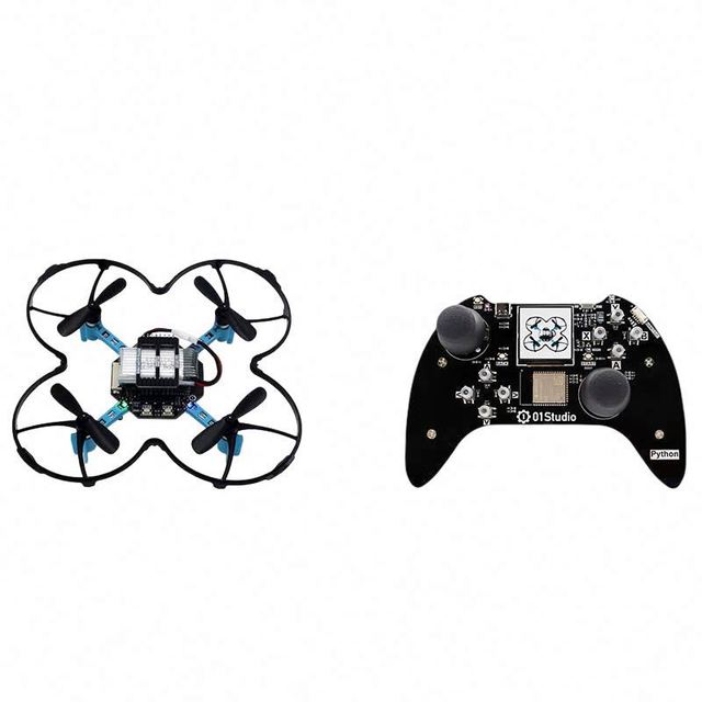Py Quadcopter Remote Control Aircraft Python Programming Open Source DIY ESP32-S3 Quadcopter + Remote Control