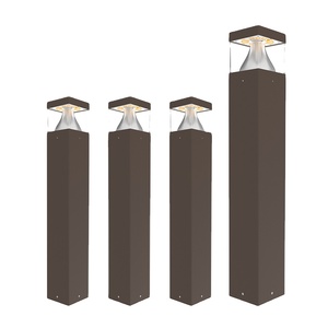 Lámpara de Poste LED IP65 Personalizada de Fábrica, Iluminación de Canal de 3000K con Carcasa de Aluminio, Lámpara de Poste para Exteriores para Jardín y Parque - Product Image 1