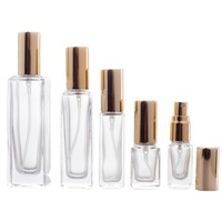 Vente flash 3ML 5ML 10ML 20ML 30ML 50ML Flacon de parfum en verre rectangulaire Flacon pulvérisateur séparé Flacon pulvérisateur de maquillage