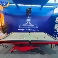 Mesa de Billar Interactiva Real con Proyección Dinámica AR, Mesa de Juego con Modo de Juego Dual, Equipo de Juego de Entretenimiento para Interiores