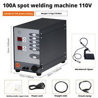 Koyoute Nouveau Soudeur par points dentaire et orthodontique haute puissance, Manipulateur de soudage automatique CNC à l'arc à l'argon 1000W 110/200V Or