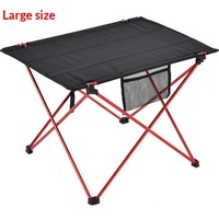 Meubles d'extérieur, table pliante portable en alliage d'aluminium ultra-léger, pique-nique, camping, barbecue, forme carrée, grande taille, exquise