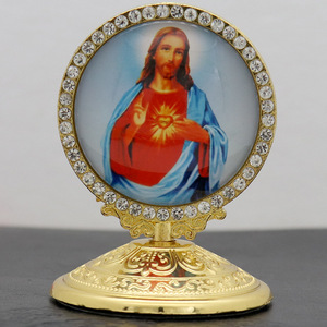 Ornamenti in Metallo della Vergine Maria di Guadalupe e Gesù Cristo, Fornitura Diretta - Product Image 1