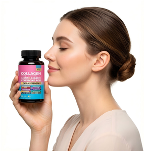 Cápsulas de Suplemento de Colágeno para Adultos OEM, Péptidos de Colágeno Múltiple, Biotina, Ácido Hialurónico, <span class=keywords><strong>Vitamina</strong></span> C, Marca Privada, Certificado GMP - Product Image 1
