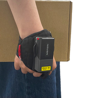 Escáner de Código de Barras Inalámbrico Industrial con Batería de 1000 mAh, Mini Lector de Códigos QR 2D NFC, Portátil, Tipo Anillo