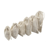 Sac à cordon en coton écologique, taille personnalisée/couleur du tissu/Logo imprimé
