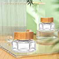 Pot en verre transparent hexagonal de 10g 20g pour crème pour les yeux Tiger Balm