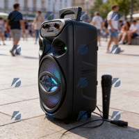 Speaker Karaoke Portabel Kts Gts GTS-1700 5.3, 8 Inch, Outdoor, FM, MP3, dengan Lampu LED RGB 5.3, Daya 5-10W, Baterai 1000-2000mAh