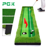 Tapis d'entraînement de golf d'intérieur PGK version améliorée en EVA, modèle PGK-C11, pour usage domestique/bureau, pour un ou deux joueurs