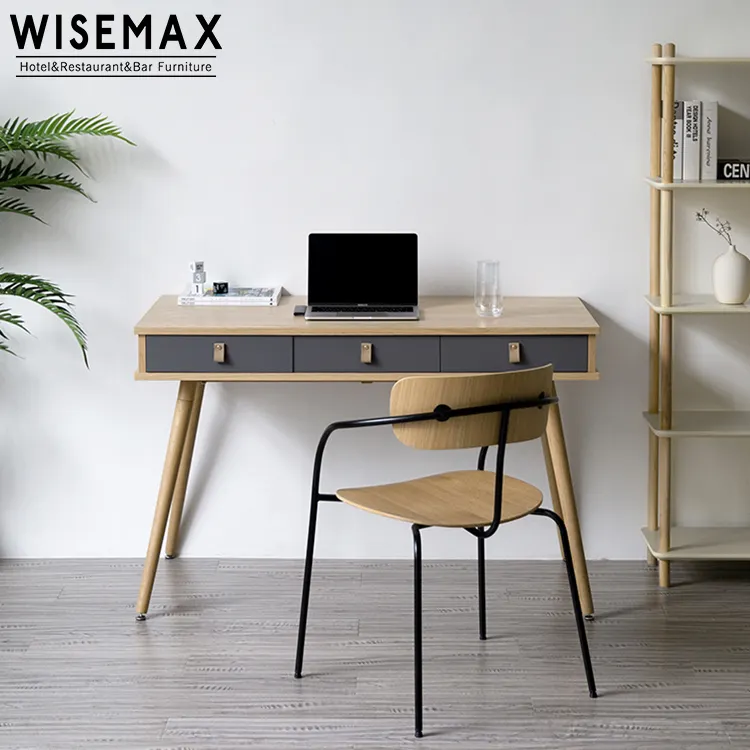 Mesa de escritório, madeira sólida, armazenamento, armário na sala de estar, computador, escritório