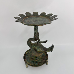 청동 고대 중국 새 모양의 램프 독특한 고대 중국 램프 빗질 실용적인 기능 예술적 가치 주조 기법 - Product Image 2