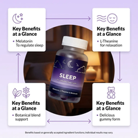Gummies personnalisées à la mélatonine 5/10mg pour le sommeil – 60 bonbons aromatisés à la fraise – Complément alimentaire pour adultes – Bénéfices antioxydants et immunitaires