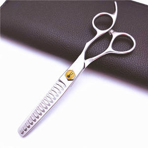 Ciseaux à cheveux personnalisés en forme d'arête de poisson, 6 pouces, ciseaux à effiler en acier inoxydable, pour droitiers, usage professionnel - Product Image 4