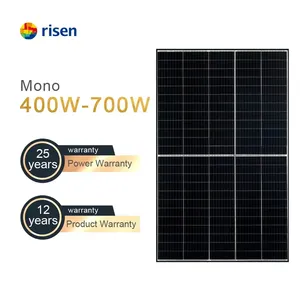 Panel Solar Bifacial de Media Celda con Marco Negro Risen Energy de 400W-700W con 21.2% de Eficiencia - Product Image 2