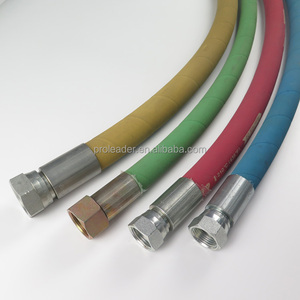 Assemblage de tuyau en <span class=keywords><strong>caoutchouc</strong></span> NBR OEM ODM 1/4 "<span class=keywords><strong>6mm</strong></span> Raccord de connecteur M22 Tuyau de nettoyeur haute pression tressé en fil d'acier Service de coupe personnalisé - Product Image 5