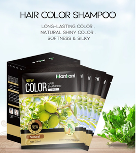 OEM Factory Outlet Black Hair Shampoo tinge per capelli cover Shampoo colore grigio - Product Image 5