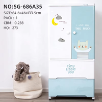 Armoire de rangement Haixing Yeya à 5 niveaux, 65 cm, en plastique, avec tiroirs verrouillables pour la maison