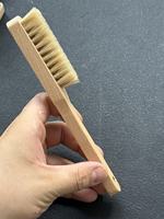 Brosse à craie d'escalade industrielle DIY OEM avec manche en bois de hêtre pour le bouldering, la gym, les murs intérieurs et extérieurs, accessoire d'équipement