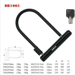 Antivol de vélo haute sécurité, cadenas en <span class=keywords><strong>U</strong></span> spécial en acier, antivol pour <span class=keywords><strong>moto</strong></span> électrique, antivol pour vélo - Product Image 3