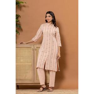 ชุดสูทพิมพ์ลายพื้นเมือง kurta PANT dupatta ชุดปาร์ตี้แบบลำลองของอินเดียชุดสูทผ้าฝ้ายแท้ขายส่งและปากีสถานสำหรับฤดูร้อน - Product Image 3