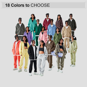 بيع بالجملة مخصص Gsm مزيج القطن الثقيل بذلة رياضية فارغة الشارع هوديي وسراويل رياضية للرجال - Product Image 2