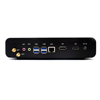 New Intel Core I7-10510U Fanless Mini Desktop PC All-in-One Office Computer with 2xHD Dual Display Two LANs US/AU/CN Plugs
