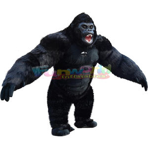 O traje peludo inflável do mascote do gorila <span class=keywords><strong>polar</strong></span> para decorações e a propaganda do carnaval inclui o acessório do ventilador - Product Image 5