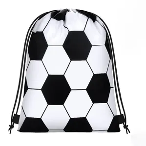 Custom 210d Voetbal Sport Trekkoord Tas Voor Voetbal Training Promotionele Productcategorie