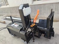 Procesador de Leña para Minicargadora con Control Remoto Inalámbrico, Sierra para Troncos con Diámetro de Corte y Partición de hasta 450 mm