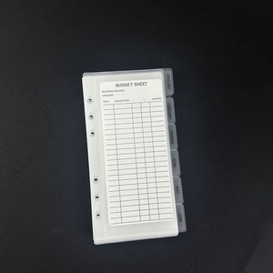 Nuovo Planner Finanziario A6 Impermeabile in PP, Organizzatore di Denaro con Buste per Contanti, Buste Mensili Stampate con Linguette - Product Image 1