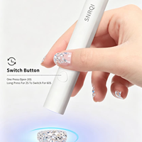 SNRQI Équipements pour ongles, mini lampe à ongles sans fil rechargeable, lampe UV LED pour l'art des ongles, sécheuse à gel portable pour les fournitures de manucure