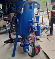 Mini sablage pneumatique mobile haute pression pour l'élimination de la rouille sur structures en acier, navires, véhicules et grues à tour