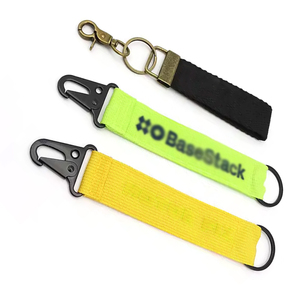 Custom Nylon Polyester Lanyard Motorcycle Jacquard Key Chain Keyring <strong>Cell</strong> Phone Strap with <strong>Unique</strong> Logo for Keys ID Cards Badges - Product Image 2