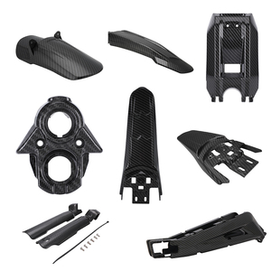 Groothandel Hoge Kwaliteit Sur Ron Surron Onderdelen Light Bee X Kunststof Onderdelen Carbon Fiber Patroon Accu Behuizing Afdekking - Product Image 5