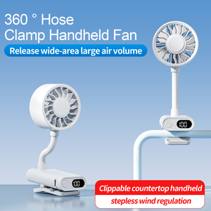 Ventilateur à pince innovant avec 100 réglages de vitesse, tuyau trépied flexible et rotation à 360° °   Ventilateur personnel rotatif à piles - Product Image 2